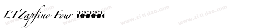 LTZapfino Four字体转换